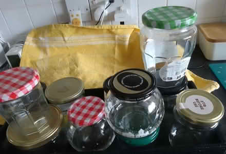 Photo of free glass jars with metal lids (Purley on Thames RG31) #1