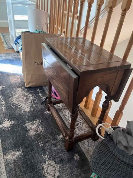 Photo of free Drop-leaf TV table (West Somerville) #2