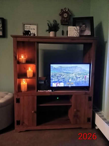 Photo of free TV Stand with Hutch (Downtown Hamilton) #1