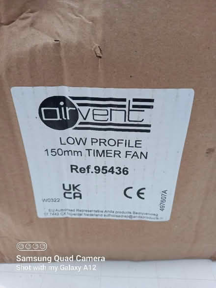 Photo of free New extractor fan (Shepshed LE12) #2