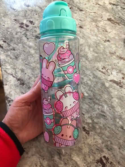 Photo of free Water bottle with swirly straw (New Market) #1