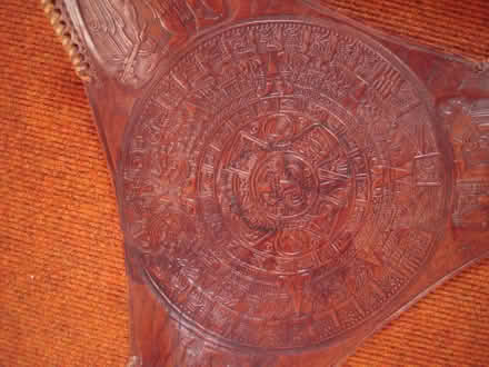 Photo of free Mexican leather topped stool (Maidenhead SL6) #3