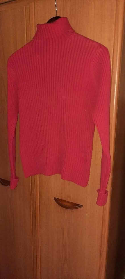 Photo of free Red ribbed polo neck jumper early 2000 M&S, size 18 (Woodley RG6) #2