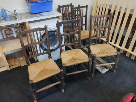 Photo of free Wooden dining chairs x 6 (Bovey Tracey) #1