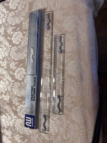 Photo of free drafting machine scale rules (2) (Near Albion & Walkley.) #1