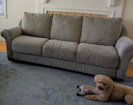 Photo of free Sage Microfiber Sofa (near Palo Alto High School) #1