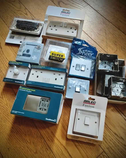 Photo of free 9 Mixed Powder Sockets and Switches (White City, W12) #1