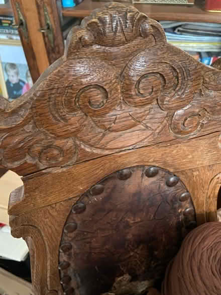 Photo of free Two tall back chairs (Chingford) #4