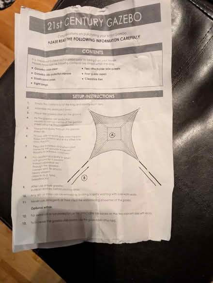 Photo of free 21st Century Gazebo - tent style (Colchester CO4 Parsons Heath) #4