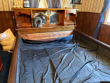 Photo of free Vintage King Size waterbed frame (nrth end of Westfield, Ma) #1