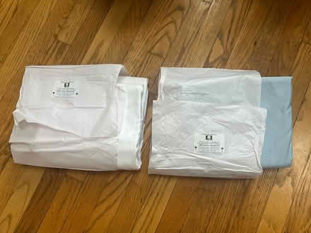 Photo of free 2x new queen percale flat sheets (Walden - North Porter Square) #1