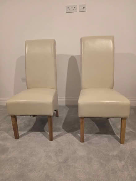 Photo of free Cream Faux Leather Chairs (CO7) #1