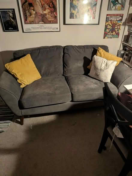 Photo of free Grey two/three-seater sofa (King's Heath B14) #3