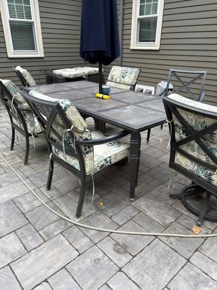 Photo of free Patio table and chairs (Wayland (near Claypit Hill)) #1