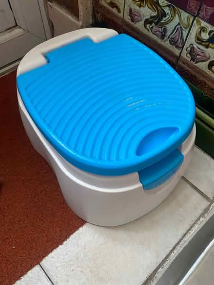 Photo of free Blue and white potty (Barking IG11) #1