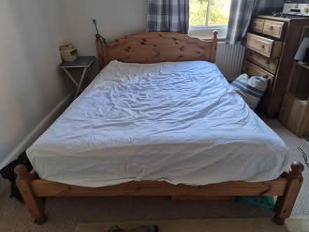 Photo of free Solid pine king size bed frame (Iffley Road OX4) #2