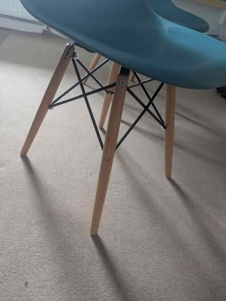 Photo of free 2 blue chairs (Mosspark, Glasgow G52) #2