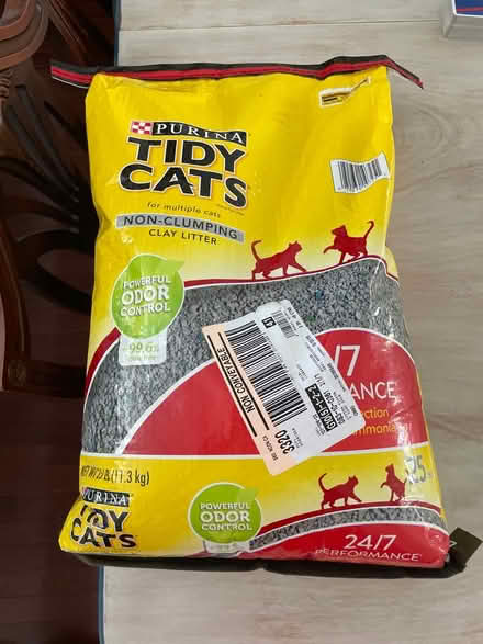 Photo of free Kitty litter (new 25 lb bag) (Near Northeast / H St) #1