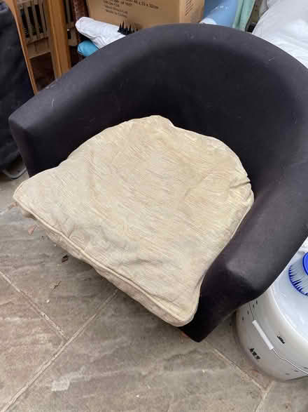 Photo of free Charcoal colour tub chair (SS4 Rochford) #2