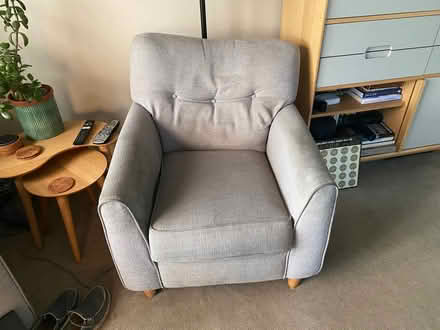 Photo of free Light grey sofa and armchair (Parson's Heath CO4) #1