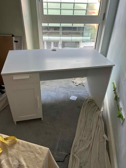 Photo of free White desk with cupboard (Drayton Park N7) #1