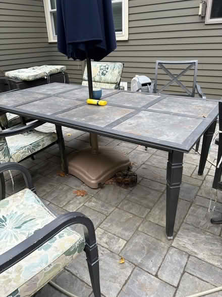 Photo of free Patio table and chairs (Wayland (near Claypit Hill)) #2