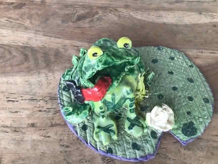 Photo of free Ceramic frog on a lily pad (SW Hinsdale) #1