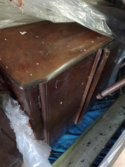 Photo of free NEEDS CLEANING Wood side-cupboard (Harton, NE34) #1