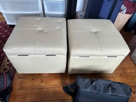 Photo of free Two storage ottomans (GU14) #3