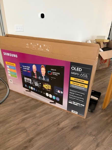 Photo of free 65 inch Samsung TV box (Batavia) #1