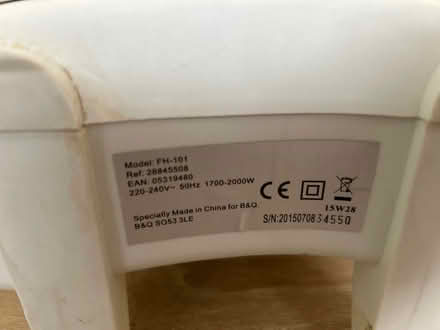 Photo of free Electric heater (S44 Glapwell) #2