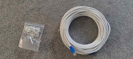 Photo of free Network cable and clips (Stonebridge - NW10) #1