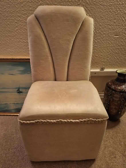Photo of free Green Velvet Bedroom Chair & Blanket Box With Storage (Westcliff-on-sea SS0) #1