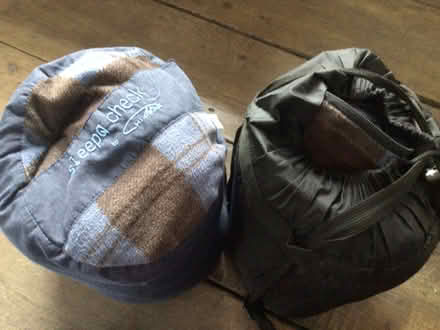 Photo of free 2 fleece lined sleeping bags, single size. (Presteigne LD8) #1