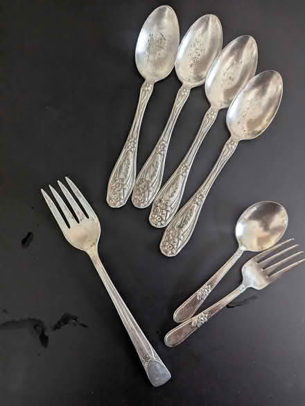 Photo of free Silverplate random old cutlery (Shoreline near Ballinger Way) #4