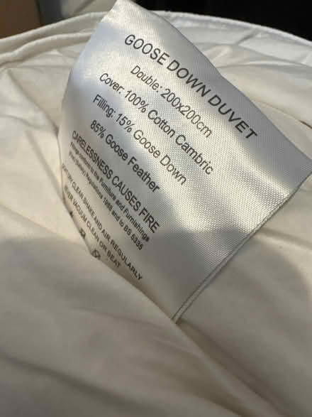 Photo of free Double Bed Goose Down Duvet (E3) #2