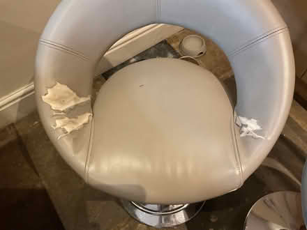 Photo of free 4 slightly tatty rotating adjustable bar stools (Disley SK12) #3