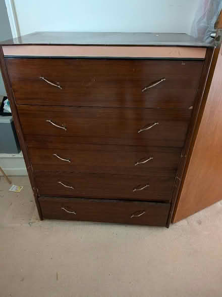 Photo of free Chest of drawers (Whiteway) #1