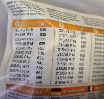 Photo of free Autosock snow sock 605 (Houghton le Spring, DH5) #2