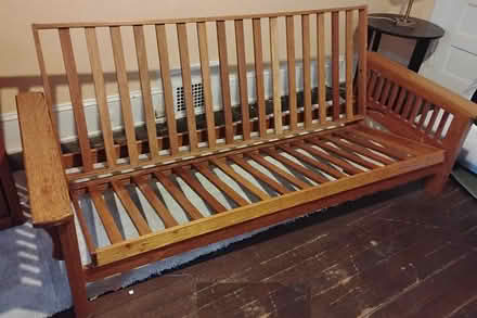 Photo of free Futon: Frame, Mattress, Cover (Wallingford (Good Shepherd)) #1