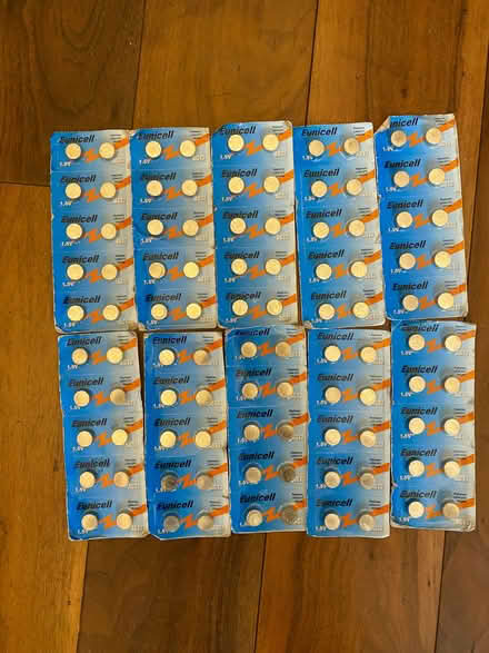 Photo of free 100 Eunicell AG13 batteries (Walworth SE17) #1