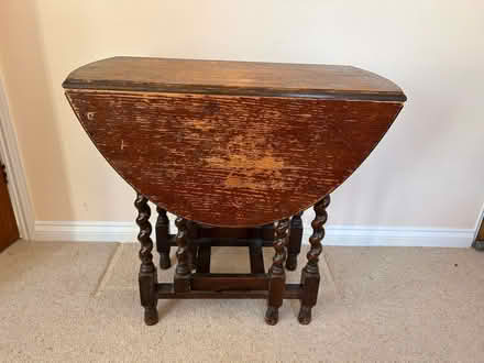 Photo of free Small two leaf folding table (Parish of Fulbourn CB1) #1