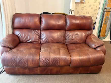 Photo of free Leather 3 piece suite (Litherland) #2