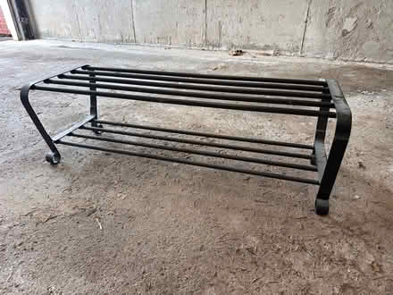 Photo of free Metal shoe rack (Folkway drive. Mississauga) #1