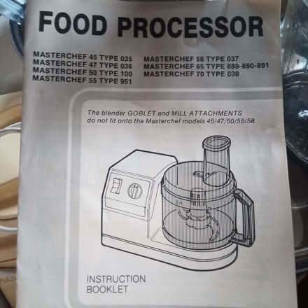 Photo of free Moulinex food processor with blender (Charlbury OX7) #3