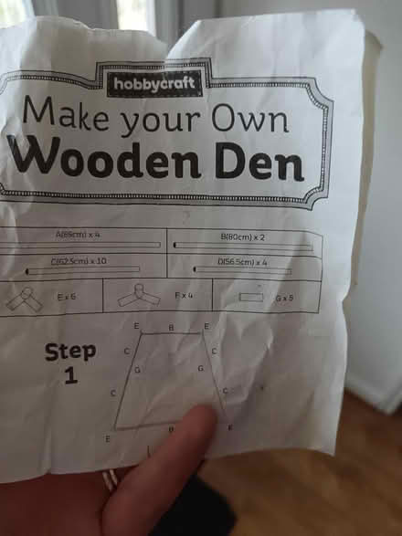 Photo of free Wooden den hobbycraft (Bennetts End, HP3) #2