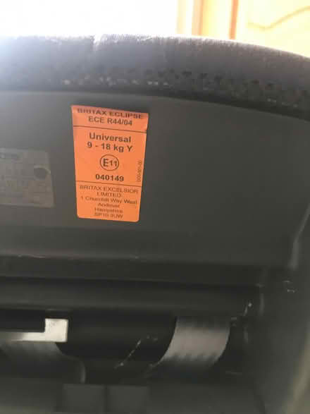 Photo of free Britax car seat (Sidcup DA14) #3