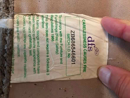 Photo of free Grey and cream/beige corner sofa (Southborough TN4) #3