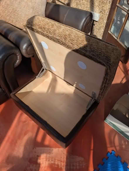 Photo of free 2 armchairs and footstool (Sculthorpe NR21) #2