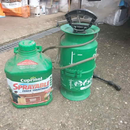 Photo of free Cuprinol sprayer and 3 bottles of fence treatment. (Holme Hall estate S40) #1